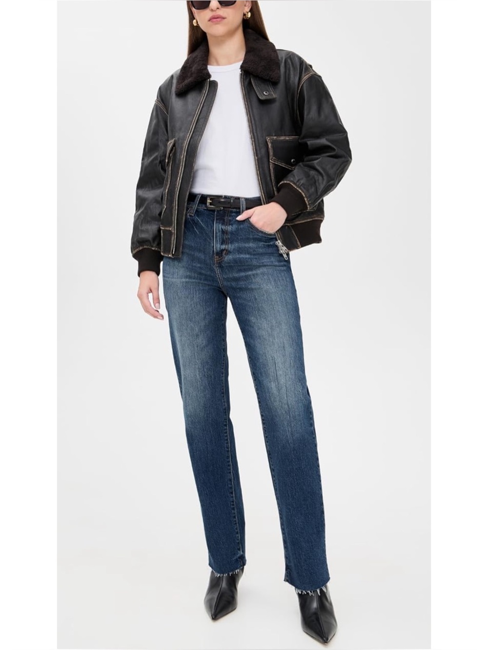 DAZE DENIM | Sundaze Straight Leg Jeans in Authentic Wash, Size 26